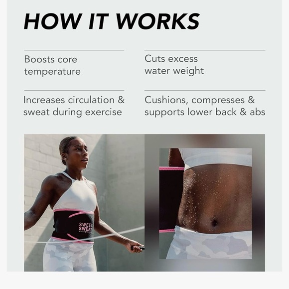 Waist Trimmer by Sweet Sweat - Black and Pink - Picture 7 of 10